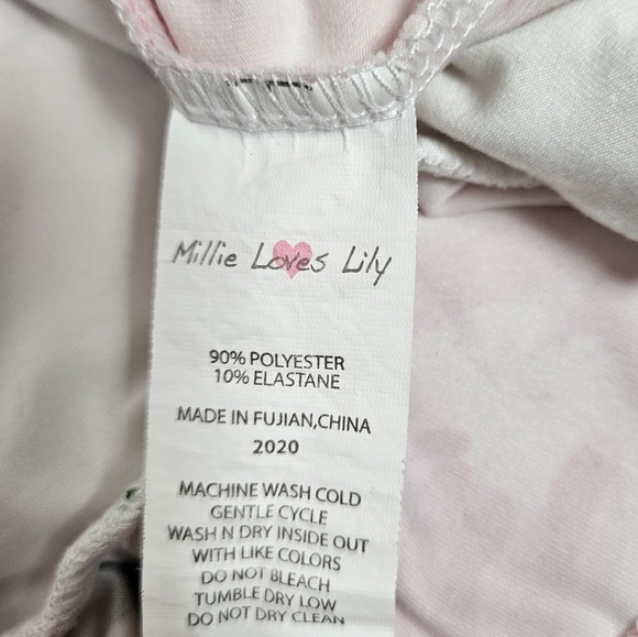 Sold Millie Loves Lily White Floral Angel Sleeve Dress Size 6 Girls - Picture 5 of 7